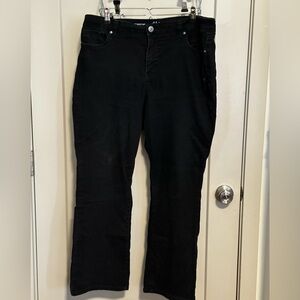 Style & Co. Curvy Boot Leg Black Jeans